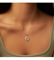 Kişiye Özel 925 Ayar Gümüş Minimalist Dağ Manzaralı Kolye