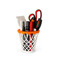 Basket Potası Tasarım Kalemlik 10 CM – Dekoratif Masaüstü Organizer Sert Plastik Kalem Tutucu