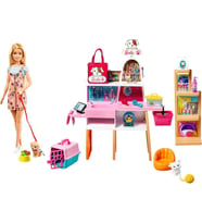 Barbie Ve Evcil Hayvan Dükkanı Oyun Seti, 3 Yaş Ve Üzeri, Grg90 (Çok Renkli)