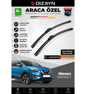 Nissan Qashqai 2 Ön Cam Silecek Seti 2013-2021 Premium Araca Özel 65-43 Cm A+ Kalite