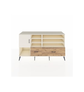 Kronos Konsol 8 Raflı 2 Çekmeceli Tek Kapaklı  176x59x99 Aytaşı-Aytaşı/Çam
