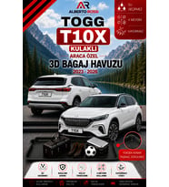 TOGG T10X Kulakli 2023 - 2026 Araca Özel 3D Bagaj Havuzu
