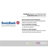 WooCommerce / Wordpress - Denizbank Sanal POS Modülü