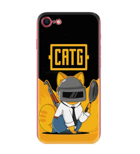 Apple iPhone 5 6 7 8 Plus Se XR Kılıf Desemli Silikon Cat G 1677