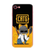 Apple iPhone 5 6 7 8 Plus Se XR Kılıf Desemli Silikon Cat G 1677