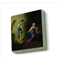 Meryem’e Müjde (Adriaen van de Velde, 1667) Baskılı Doğaltaş  Magnet(KRG-103)Buzdolabı Süsü