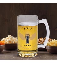 Çılgıntrend  Kişiye Özel Tasarımlı Bira Bardağı