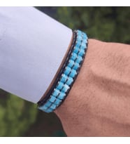 Clays Jewellery Agamatolite & Hematit Taşı Silindir Bileklik Erkek / Kadın / Unisex