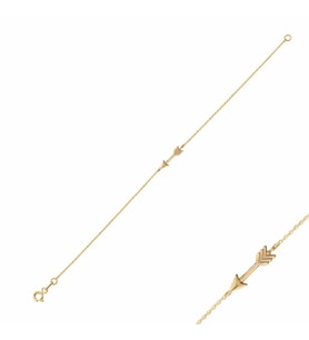 14k Altın Ok Arrow Bileklik