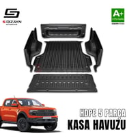 S-Dizayn Ford Ranger 4 HDPE Kasa Havuzu Kaplaması 5 Prç. 2023 Üzeri A+ Kalite