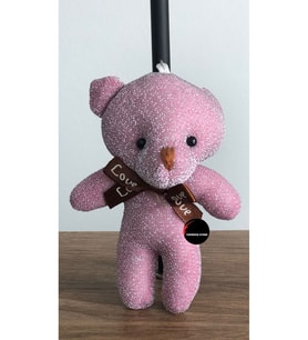 Sevimli Ayıcık Peluş Oyuncak Anahtarlık Uyku Arkadaşı Hediyelik 12 CM (Çok Renkli)