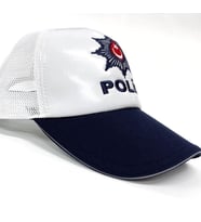Trafik Polis Memur Kepi (Yazlık) (Beyaz)