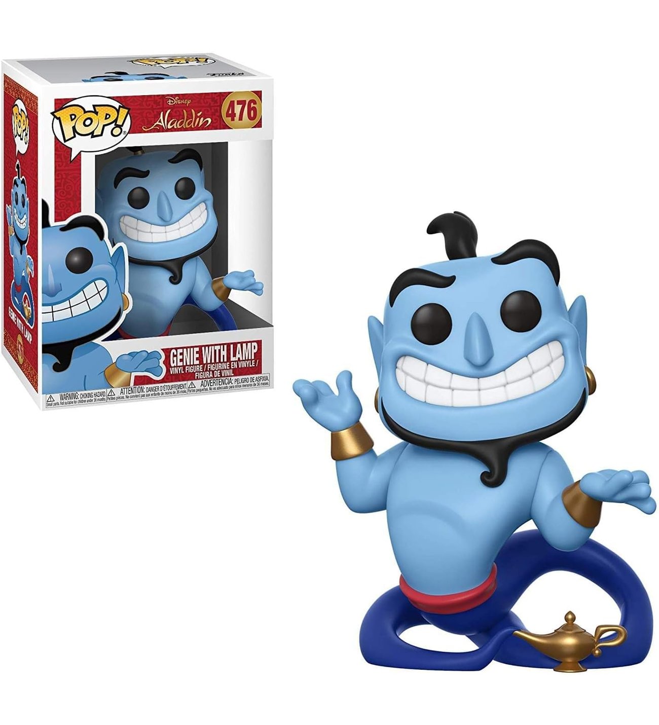Funko 35757 Pop-Vinyl: Disney: Aladdin: Genie Mit Lampe, Mehrfarbig