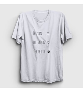 Presmono Unisex Beyaz The Sun The Moon The Truth Dizi Teen Wolf T-Shirt 341150tt (Beyaz)