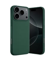 Iphone 17 Nano Içi Kadife Silikon - Koyu Yeşil