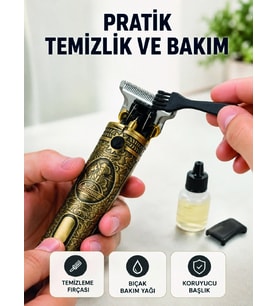 Erkek Bakım Tıraş Makinesi 1500 Mah Lityum Batarya 1 Mm 2 Mm 3 Mm Taraklı