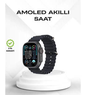 Amoled Akıllı Saat Bluetooth Arama Su Geçirmez