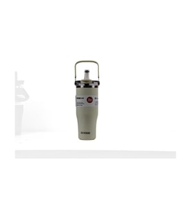 Dodge DB-24584 Çift Kullanım Pipetli/Rahat İçim Beyaz 1200ml Çelik Matara