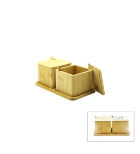 2PCS BAHARATLIK - TUZLUK AHŞAP BAMBU (5680)