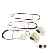 VW Transporter T5 T6 Caravelle Multivan 2003-2024 7H0837753 İçin Ön Sol Kapı Cam Kriko Tamir Seti