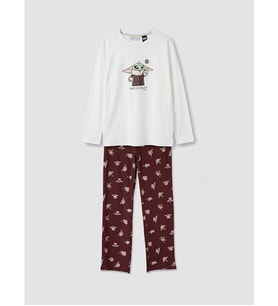 LCW Young Kahverengi The Mandalorian Baskılı Kadın Pijama Takım