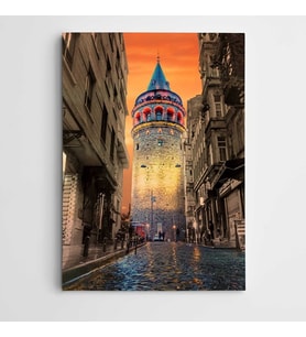 Galata Kulesi Kanvas Tablo
