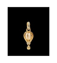 Gold Renk Işıltılı Şeffaf Sıcak Hava Balonu Sallantılı Charm