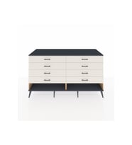 Kronos Konsol 8 Çekmeceli  176x59x99 Çam-Antrasit/Aytaşı