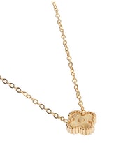 Kadın Yonca Model Mini Çelik Kolye (Gold)