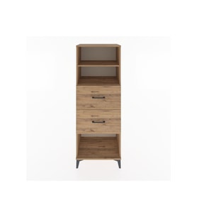 Hyperion Dolap 2 Raflı 2 Çekmeceli 60x44x163 Çam-Çam