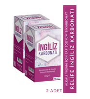 2 Adet Saf İngiliz Karbonatı 125 Gr Sodyum Bikarbonat Alkali Yaşam