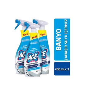 ACE Ultra Köpük Çamaşır Susuz Banyo 700ml x3