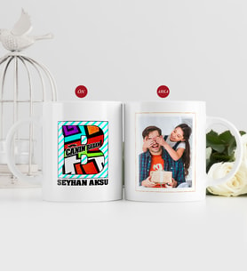 BK Gift Kişiye Özel Babalar Günü Hediyesi Fotoğraflı Kupa Bardak-32 (Beyaz)