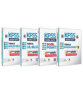 KPSS Türkçenin Kara Kutusu Dijital Çözümlü Konu Özetli Soru Bankası Altın Set