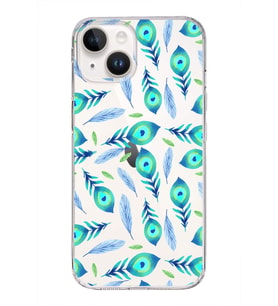 PrintiFy Apple  iPhone 14 ile Uyumlu 1mm Slim Fit Nazar Boncuğu 3 Baskılı Şeffaf  Kılıf