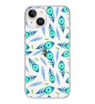 PrintiFy Apple  iPhone 14 ile Uyumlu 1mm Slim Fit Nazar Boncuğu 3 Baskılı Şeffaf  Kılıf