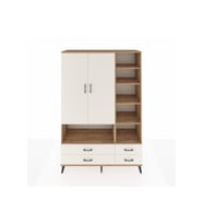 Hyperion Gardrop 10 Raflı 4 Çekmeceli 2 Kapaklı 132x44x195 Çam-Aytaşı