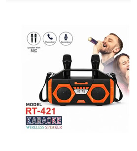 Çift Mikrofonlu Karaoke Büyük Boy Bluethoot Radyo Müzik Çalar