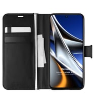 Microsonic Xiaomi Poco X4 Pro 5G Kılıf Delux Leather Wallet Siyah