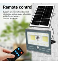 300W Solar Sensörlü LED Projektör - RGB+Beyaz Işık, Uzaktan Kumandalı Dış Mekan Aydınlatma