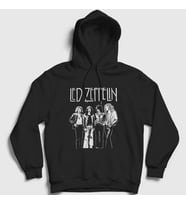 Presmono Unisex Siyah Band Led Zeppelin Kapüşonlu Sweatshirt 95510tt