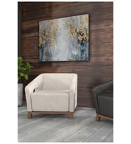 Kanvas Tablo Soyut Süzülen Gold Çiçekler Altın Görünümlü Dekoratif Kanvas Tablo 70 X 100