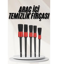 Araç İçi Led Aksesuar 5 Farklı Detaylı Araba Temizlik Fırçası Oto Temizleme Fırçası