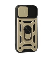 İphone 14 Kılıf Pars Lens Yüzüklü  - Gold