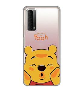 Huawei P Smart 2021 Uyumlu Winnie The Pooh Desenli Şeffaf Telefon Kılıfı