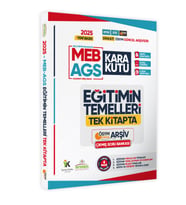 2025 MEB-AGS Eğitimin Temellerinin Kara Kutusu TEK KİTAP ÖSYM Çıkmış Soru Bankası Dijital Çözümlü