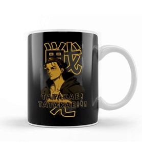 Eren Tatakae Eren Jaeger Kupa Bardak Porselen