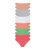 12 adet Süper Eko Set Likralı Kadın Slip Külot Set