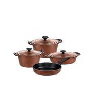 Oms Triana 7 Parça Granit Tencere Seti Bronz 3536