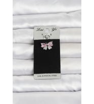 316L Cerrahi Çelik Pembe Fiyonk Model Göbek Piercing TJ-PR1400